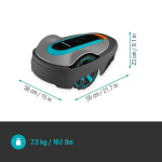 Gardena smart SILENO city 600 Set Mähroboter, LONA™ AI, CorridorCut, inkl. Gateway, leise 57dB