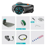Gardena SILENO minimo 250 Mähroboter, bis 250 m², Bluetooth App, Frostsensor, leise 57dB, IPX5