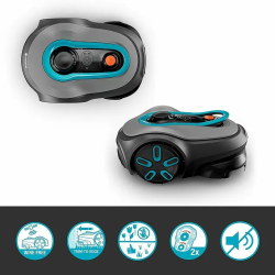 Gardena smart SILENO free 600 Mähroboter Set, kabellos ohne Begrenzungskabel, LONA™ AI, Doppel-Mähwerk, inkl. Gateway