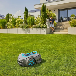 Gardena smart SILENO free 600 Mähroboter Set, kabellos ohne Begrenzungskabel, LONA™ AI, Doppel-Mähwerk, inkl. Gateway