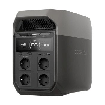 EcoFlow DELTA 3 Tragbare Powerstation, 1024 Wh LiFePO4 Akku, 1800W AC-Ausgang, 56 Min Schnellladung, IP65
