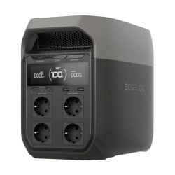 EcoFlow DELTA 3 Tragbare Powerstation, 1024 Wh LiFePO4 Akku, 1800W AC-Ausgang, 56 Min Schnellladung, IP65