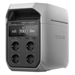 EcoFlow DELTA 3 Plus Tragbare Powerstation, 1024 Wh LiFePO4 Akku, 1800W AC-Ausgang, 1000W Solar-Eingang, IP65
