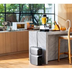 EcoFlow DELTA 3 Plus Tragbare Powerstation, 1024 Wh LiFePO4 Akku, 1800W AC-Ausgang, 1000W Solar-Eingang, IP65