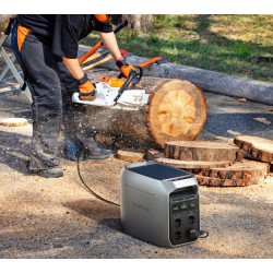 EcoFlow DELTA 3 Plus Tragbare Powerstation, 1024 Wh LiFePO4 Akku, 1800W AC-Ausgang, 1000W Solar-Eingang, IP65