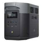 EcoFlow DELTA 2 Max Tragbare Powerstation, 2048 Wh LiFePO4 Akku, 2400W AC-Ausgang (X-Boost 3100W), 80 Min Schnellladung