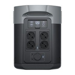 EcoFlow DELTA 2 Max Tragbare Powerstation, 2048 Wh LiFePO4 Akku, 2400W AC-Ausgang (X-Boost 3100W), 80 Min Schnellladung