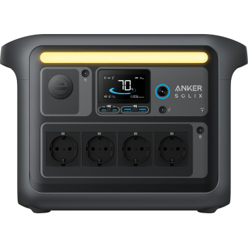 Anker SOLIX C1000X Tragbare Powerstation, 1056 Wh LiFePO4 Akku, 1800W AC-Ausgang, 58 Min Schnellladung