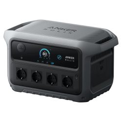 Anker SOLIX C2000 Gen 2 Tragbare Powerstation, 2048 Wh LiFePO4 Akku, 2400W AC-Ausgang, 58 Min Schnellladung
