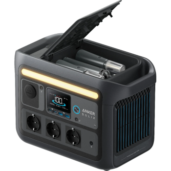 Anker SOLIX C800X Portable Power Station, 768 Wh LiFePO4 Akku, 1200W AC-Ausgang (SurgePad™ 1600W), 58 Min Schnellladung
