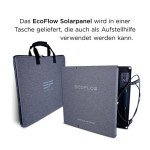 EcoFlow 110W Tragbares Solarpanel, faltbares Solarmodul, IP67 wasserdicht, monokristallin