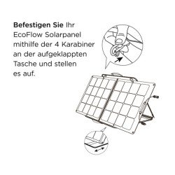 EcoFlow 110W Tragbares Solarpanel, faltbares Solarmodul, IP67 wasserdicht, monokristallin