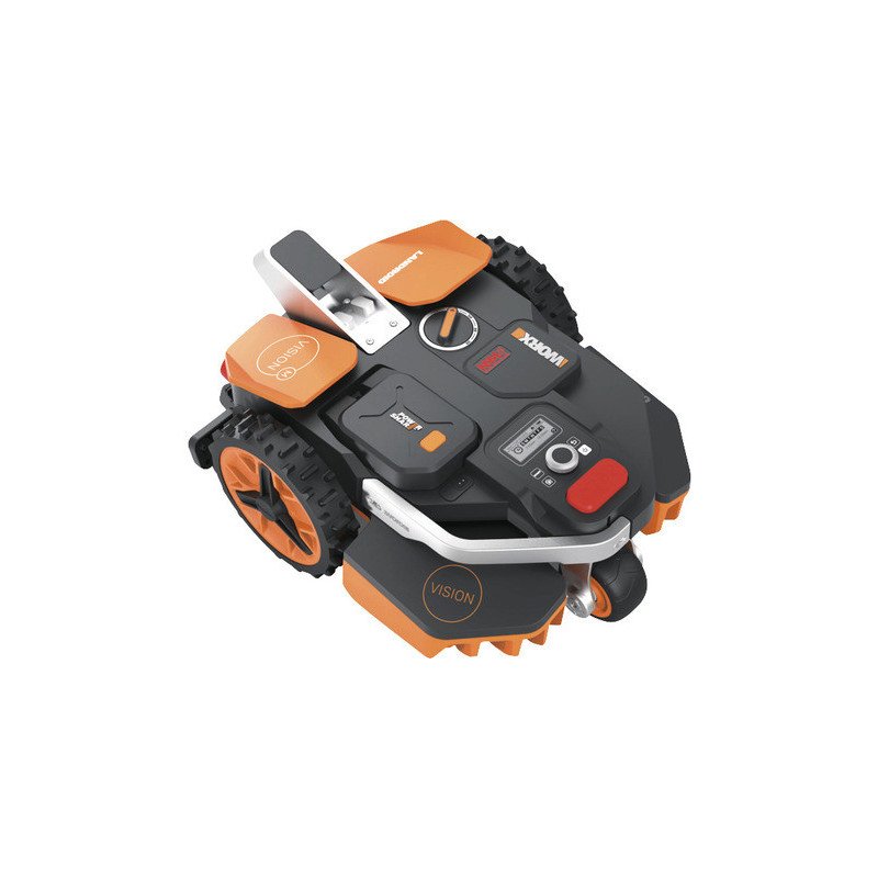 WORX Landroid Vision M600 Mähroboter, für bis zu 600 m², kabellos, Vision AI-Kamera, Cut-to-Edge, PowerShare