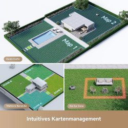 Dreame Roboticmower A1 Pro Mähroboter, für bis zu 2000 m², kabellos, OmniSense™ 3D LiDAR, IPX6