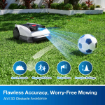 ECOVACS GOAT O500 Panorama Mähroboter, kabellos ohne Begrenzungskabel & Baken, LELS™ LiDAR, IPX6