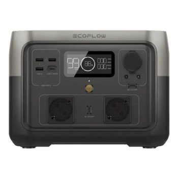 EcoFlow RIVER 2 Max Tragbare Powerstation, 512 Wh LiFePO4 Akku, 500W AC-Ausgang (X-Boost 1000W), 1h Schnellladung