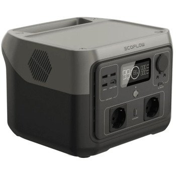 EcoFlow RIVER 2 Max Tragbare Powerstation, 512 Wh LiFePO4 Akku, 500W AC-Ausgang (X-Boost 1000W), 1h Schnellladung