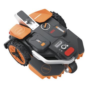 WORX Landroid Vision M600 WR206E Mähroboter ohne Begrenzungskabel, für 600m², KI-Kamera, Cut-to-Edge, App-Steuerung, LED