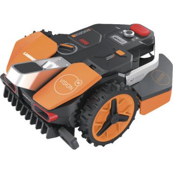 WORX Landroid Vision M600 WR206E Mähroboter ohne Begrenzungskabel, für 600m², KI-Kamera, Cut-to-Edge, App-Steuerung, LED